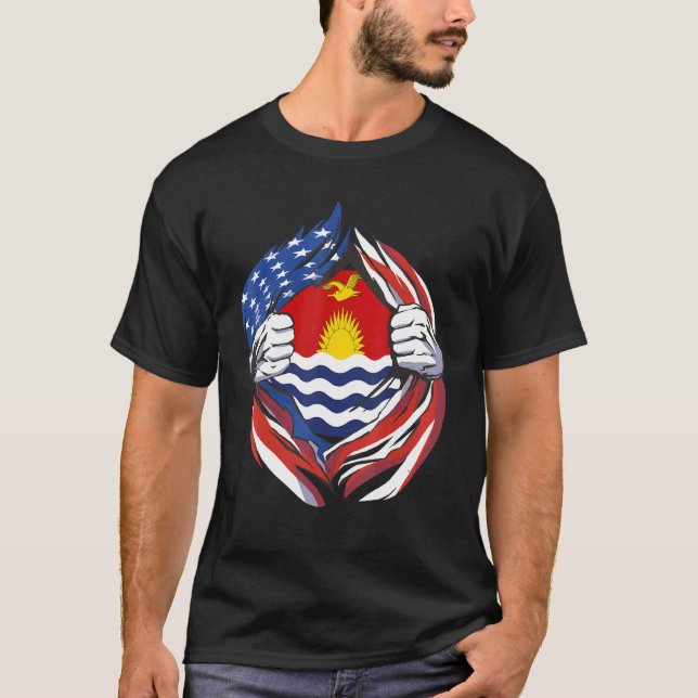 Camiseta Bandera De Kiribati Orgullosa De Mi Herita De Kiri (Anverso)
