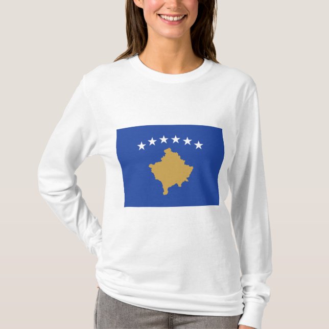 Camiseta Bandera de Kosovo (Anverso)