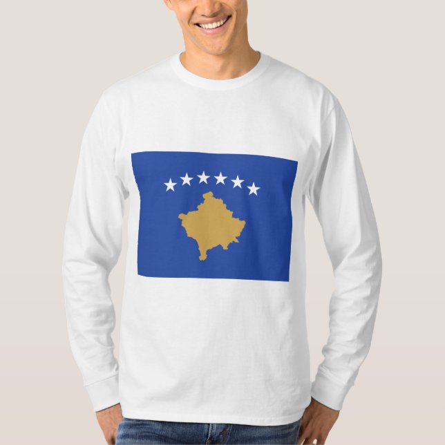 Camiseta Bandera de Kosovo (Anverso)