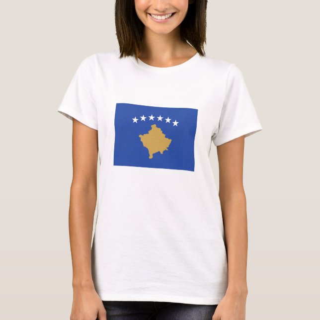 Camiseta Bandera de Kosovo (Anverso)