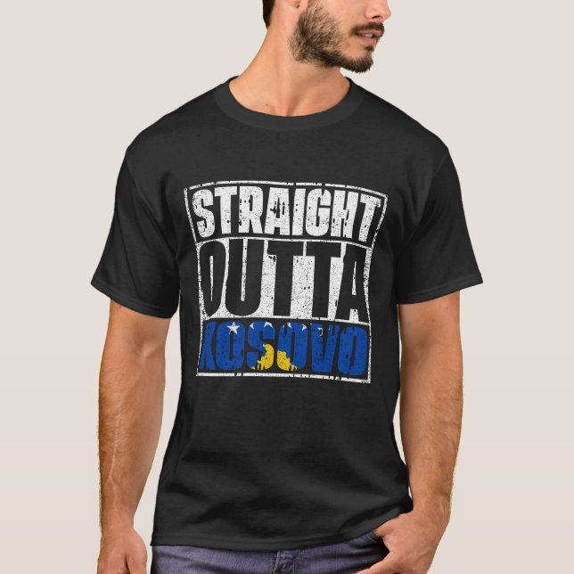 Camiseta Bandera de Kosovo (Anverso)