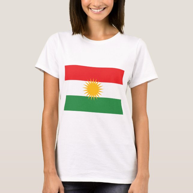 Camiseta Bandera de Kurdistán (Anverso)