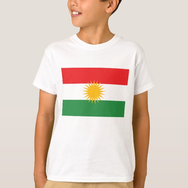 Camiseta Bandera de Kurdistán (Anverso)