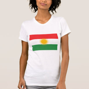 Camiseta Bandera de Kurdistán de LETRA GRANDE