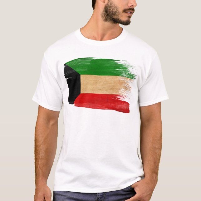 Camiseta Bandera de Kuwait (Anverso)