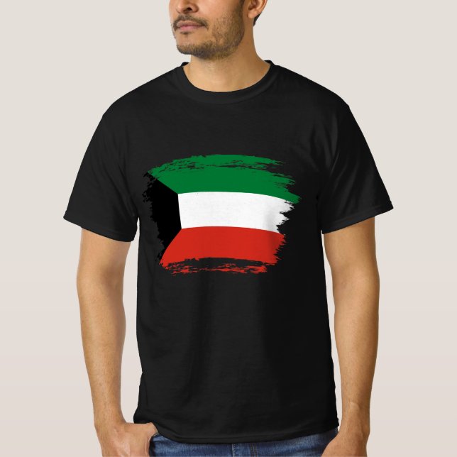 Camiseta Bandera de Kuwait (Anverso)