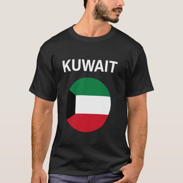Camiseta Bandera de Kuwait Moderna (Anverso)