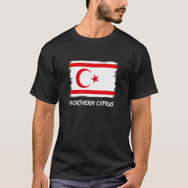 Camiseta Bandera de Kuzey Kibris del norte de Chipre (Anverso)