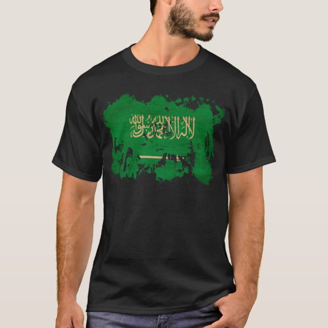 Camiseta Bandera de la Arabia Saudita (Anverso)