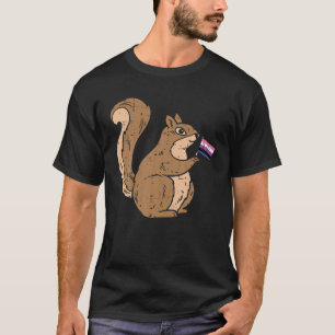 Camiseta Bandera de la ardilla del género Orgullo Animal no