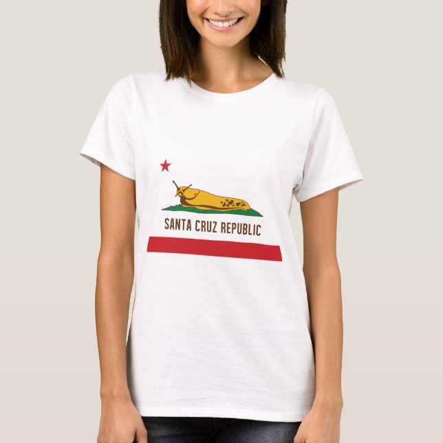 Camiseta Bandera de la barra del plátano de la república de (Anverso)