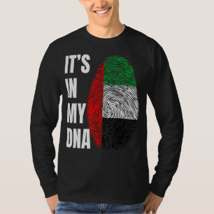 Camiseta Bandera de la biometría del ADN de la huella digit