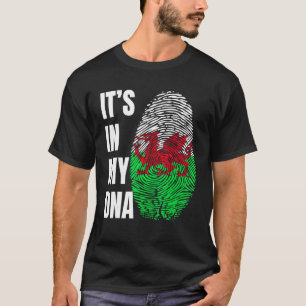Camiseta Bandera de la biométrica del ADN de huella dactila