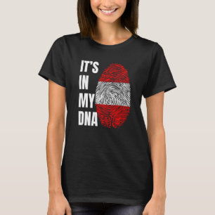 Camiseta Bandera de la biométrica del ADN de la huella digi