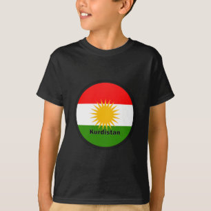 Camiseta Bandera de la calidad de Roundel del Kurdistan