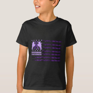 Camiseta Bandera de la cinta de concienciación sobre sobred