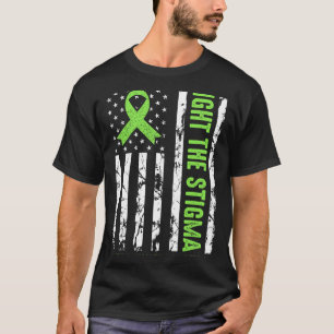 Camiseta Bandera De La Cinta De La Salud Usa Usamos Salud M