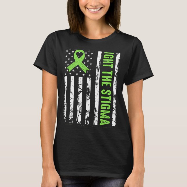 Camiseta Bandera De La Cinta De La Salud Usa Usamos Salud M (Anverso)