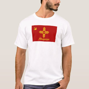 Camiseta Bandera de la ciudad de Albuquerque