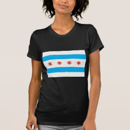 Camiseta Bandera de la ciudad de Chicago