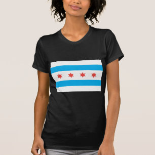Camiseta Bandera de la ciudad de Chicago
