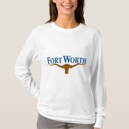 Camiseta Bandera de la Ciudad de Fort Worth (Texas)