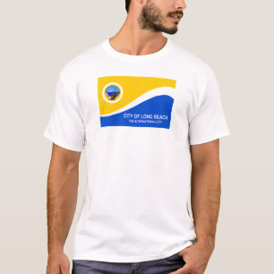 Camiseta Bandera de la ciudad de Long Beach