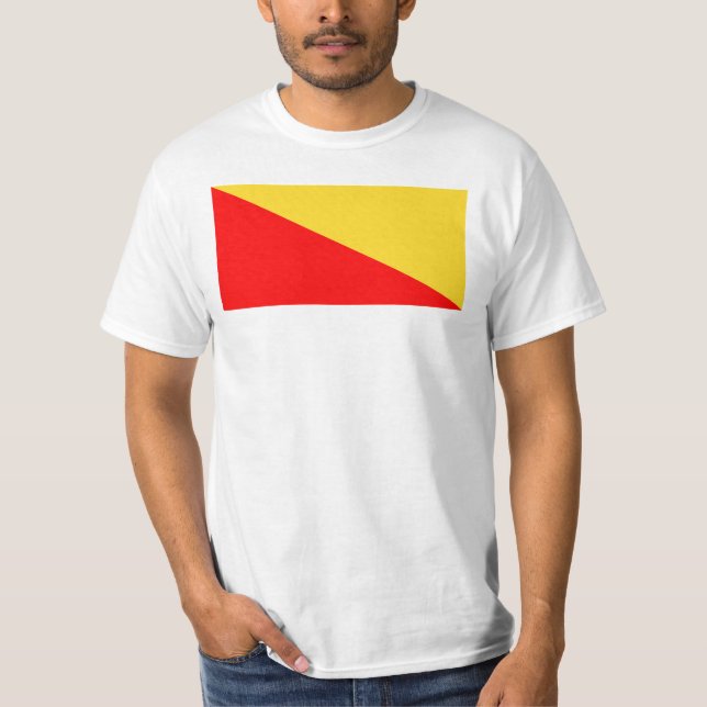 Camiseta Bandera de la ciudad de Palermo símbolo italia Sic (Anverso)
