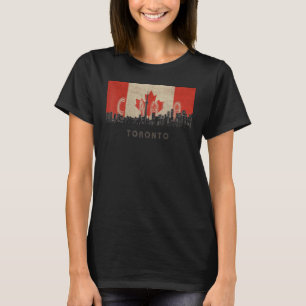 Camiseta bandera de la ciudad de toronto canadá Skyline Vac