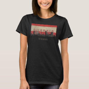 Camiseta bandera de la ciudad de viena Skyline Vacation Sou