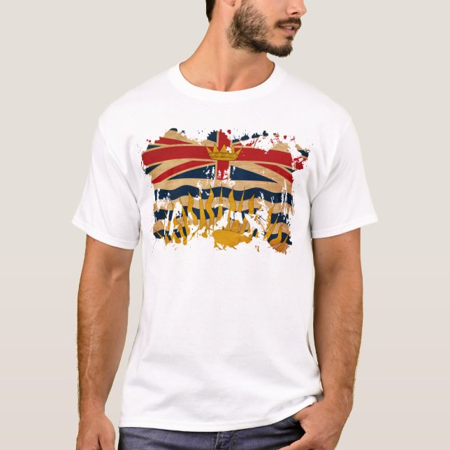 Camiseta Bandera de la Columbia Británica (Anverso)