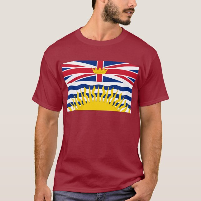 Camiseta Bandera de la Columbia Británica, Canadá (Anverso)