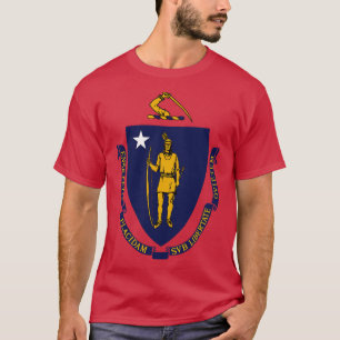 Camiseta Bandera de la Commonwealth de Massachusetts