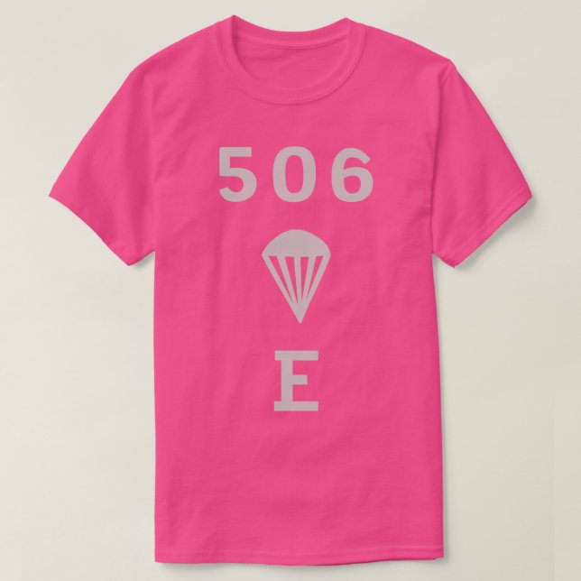 Camiseta Bandera de la compañía fácil de la WW2 506 pir (Diseño del anverso)