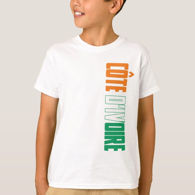 Camiseta Bandera de la Costa de Marfil (Anverso)