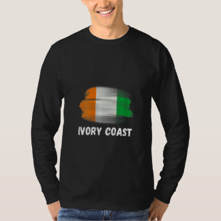 Camiseta Bandera de la Costa de Marfil Orgullo Retro Bander