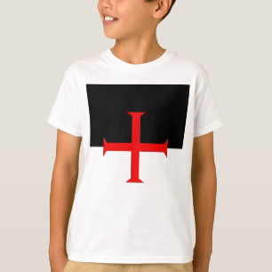 Camiseta Bandera de la Cruz Templaria de los Caballeros Med