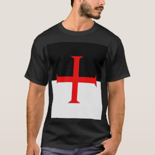 Camiseta Bandera de la Cruz Templaria de los Caballeros Med