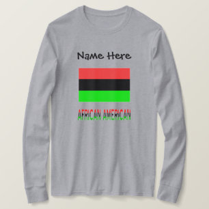 Camiseta Bandera de la diáspora africana afroamericana pers