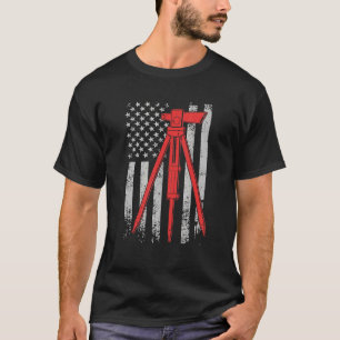 Camiseta Bandera de la Encuesta Tripod América 4 de julio d