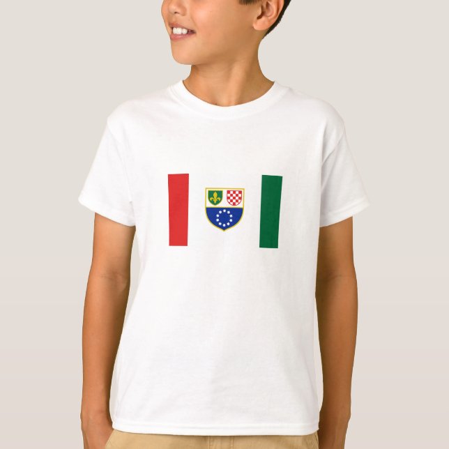 Camiseta Bandera de la Federación de Bosnia y Herzegovina (Anverso)