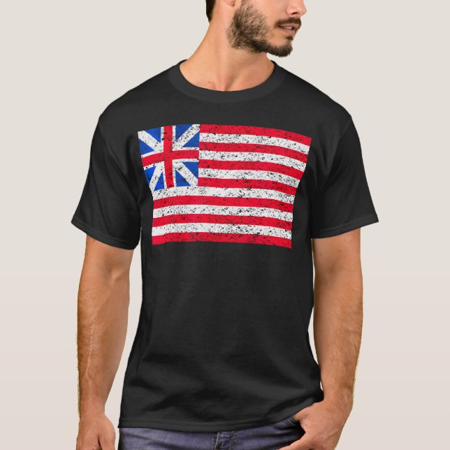 Camiseta Bandera de la Gran Unión Estados Unidos Patriótico (Anverso)