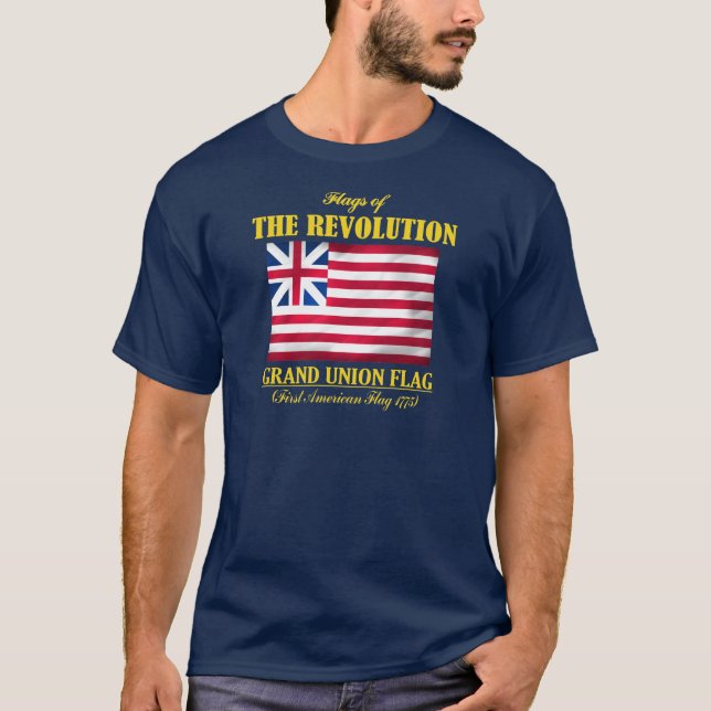 Camiseta Bandera de la Gran Unión (Primera Bandera Estadoun (Anverso)