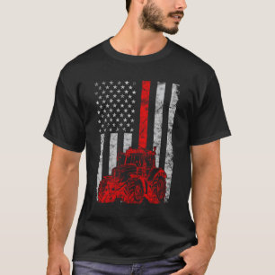 Camiseta Bandera de la granja de tractores para granjas de 
