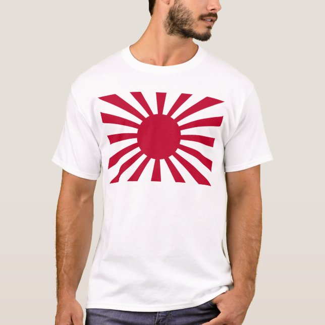 Camiseta Bandera de la guerra del sol naciente del ejército (Anverso)