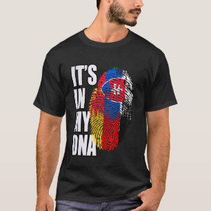 Camiseta Bandera de la herencia de ADN alemana y eslovaca