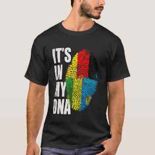 Camiseta Bandera de la herencia de ADN alemana y ruandesa