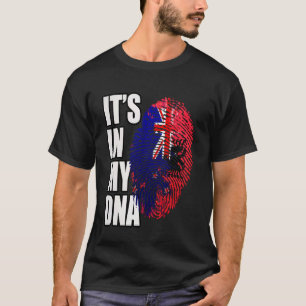 Camiseta Bandera de la herencia de ADN mixto albanés y neoz