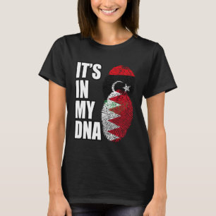 Camiseta Bandera de la herencia de ADN mixto bahreiní y lib