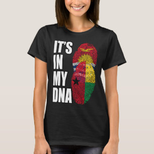 Camiseta Bandera de la herencia de ADN mixto de Guinea Biss